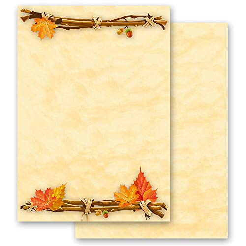 Motivpapier HERBSTGOLD Jahreszeiten - Herbst Herbstmotiv - DIN A4 Format 100 Blatt - Paper-Media von Paper-Media
