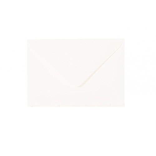 100 Briefumschläge 140 x 190 mm mit Dreieckslasche, 120g, Farbe: 50 Elfenbein von Paper24