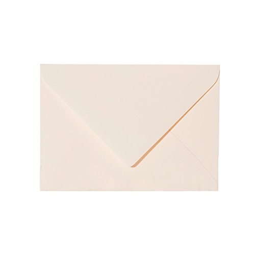 25 Briefumschläge, Umschläge, Kuverts in C5 156 x 220 mm (15,6 x 22,0 cm), Grammatur: 120 g/m² - Creme von Paper24