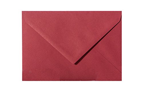 Paper24 25 Briefumschläge 140 x 190 mm Wein-Rot 120 g/qm von Paper24