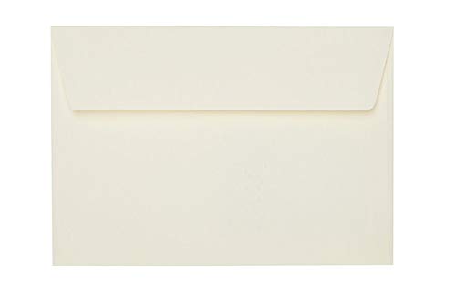 Paper24 25 Briefumschläge in Zartcreme B6 125x176 mm mit Haftstreifen von Paper24