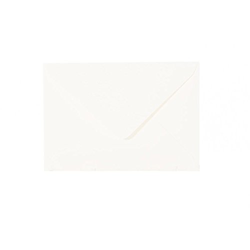 Paper24 50 hochwertige Briefumschläge B6 125x176 mm mit Spitzlasche, 120g, Farbe: 50 Elfenbein von Paper24