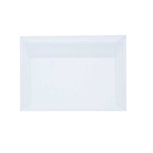 Paper24 50 transparente Briefumschläge mit B6, 125x176 mm, 100g, mit Haftstreifen von Paper24