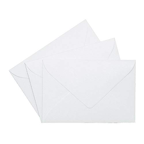 Bunte Mini Briefumschläge 52x71 mm als kleiner Umschlag für Grußkarten, Blumensträuße, Geldgeschenke zu Weihnachten oder als Adventskalender in der Farbe Weiß 100 Stück von Paper24