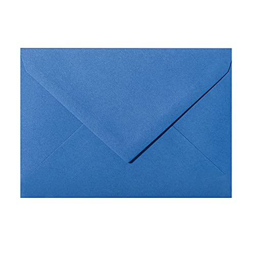 Mini Briefumschläge DIN C8 57x81 mm für Grußkarten, Blumensträuße, Geldgeschenke zu Weihnachten oder als Adventskalender 50 Umschläge Königsblau von Paper24