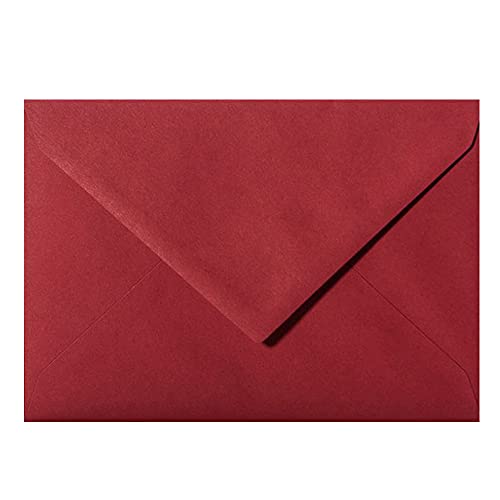 Mini Umschläge 60x90 mm für Visitenkarten, Geschenkkarten, Bonuskarten, Businesskarten, Weihnachten in der Farbe Bordeaux 25 Umschläge von Paper24