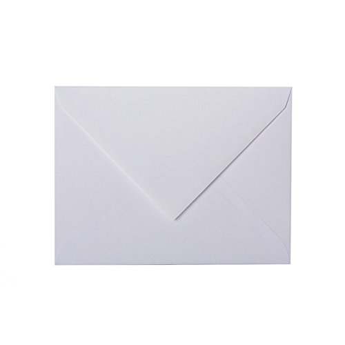 Paper24 50 hochwertige Briefumschläge B6 125x176 mm mit Spitzlasche, 120g, Farbe: 14 Lila-Blau von Paper24
