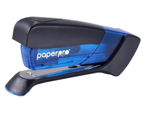 PaperPro Kompaktes klassisches Schreibtischhefter, 15 Blatt Kapazität, kein Aufwand, ein Finger, 80% einfacheres Heften, Blau PaperPro Kompaktes klassisches Schreibtischhefter, 15 Blatt Kapazität, kein Aufwand, ein Finger, 80% einfacheres Heften, Blau von PaperPro