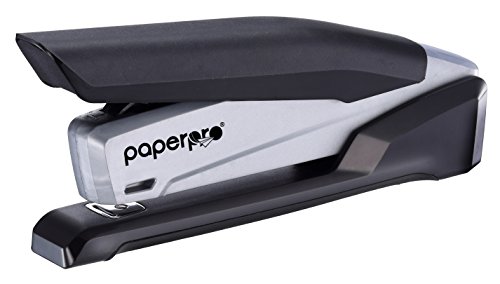 PaperPro inPOWER 20, 1105 Tischhefter, Ein-Finger-Einfach heftung, 20 Blatt, Eingebauter Heftklammerentferner, Staufrei, Blau und Grau von PaperPro