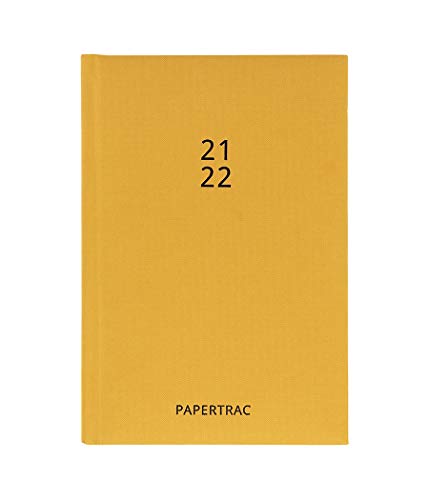 PaperTrac - Akademische Agenda 21-22 Ocker - Woche Vista - 160 Seiten - Größe A5-14 x 21,2 cm von PaperTrac