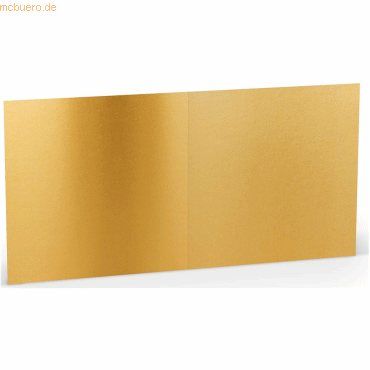 10 x Paperado Doppelkarte 15,7x15,7cm VE=5 Stück Gold 10 x Paperado Doppelkarte 15,7x15,7cm VE=5 Stück Gold von Paperado