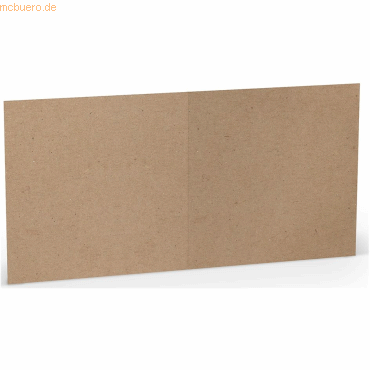 10 x Paperado Doppelkarte 15,7x15,7cm VE=5 Stück Kraft von Paperado