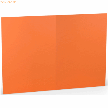10 x Paperado Doppelkarte A5 hoch VE=5 Stück Orange 10 x Paperado Doppelkarte A5 hoch VE=5 Stück Orange von Paperado