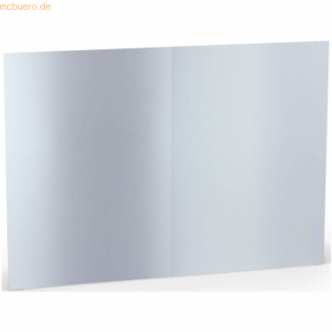 10 x Paperado Doppelkarte A5 hoch VE=5 Stück marble white von Paperado