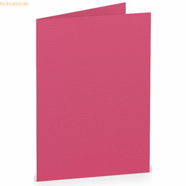 10 x Paperado Doppelkarte A7 hoch VE=5 Stück Fuchsia von Paperado