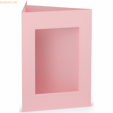 10 x Paperado Passepartoutkarte B6 eckig VE=5 Stück Flamingo von Paperado