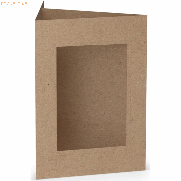 10 x Paperado Passepartoutkarte B6 eckig VE=5 Stück Kraft 10 x Paperado Passepartoutkarte B6 eckig VE=5 Stück Kraft von Paperado