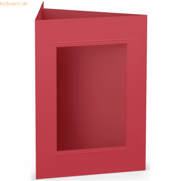 10 x Paperado Passepartoutkarte B6 eckig VE=5 Stück Rot 10 x Paperado Passepartoutkarte B6 eckig VE=5 Stück Rot von Paperado