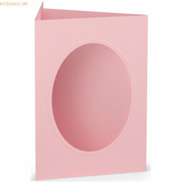 10 x Paperado Passepartoutkarte B6 oval VE=5 Stück Flamingo 10 x Paperado Passepartoutkarte B6 oval VE=5 Stück Flamingo von Paperado