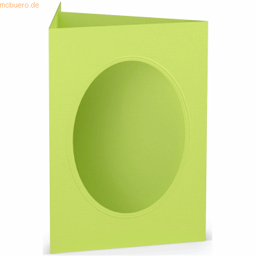 10 x Paperado Passepartoutkarte B6 oval VE=5 Stück Maigrün 10 x Paperado Passepartoutkarte B6 oval VE=5 Stück Maigrün von Paperado