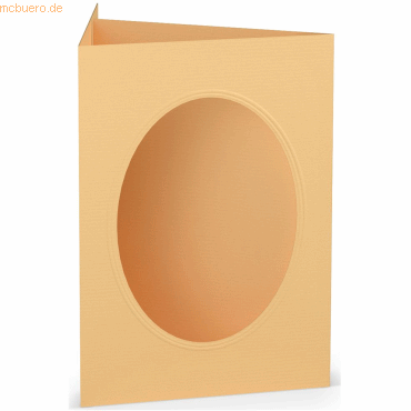 10 x Paperado Passepartoutkarte B6 oval VE=5 Stück Melon 10 x Paperado Passepartoutkarte B6 oval VE=5 Stück Melon von Paperado