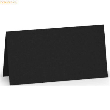 10 x Paperado Tischkarten 10x10cm VE=5 Stück Schwarz von Paperado