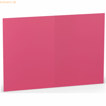 100 x Paperado Doppelkarte A6 hoch Fuchsia von Paperado