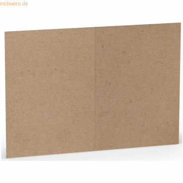 100 x Paperado Doppelkarte A6 hoch Kraft 100 x Paperado Doppelkarte A6 hoch Kraft von Paperado