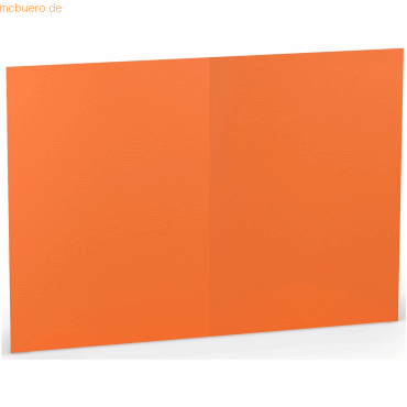 100 x Paperado Doppelkarte B6 hoch Orange 100 x Paperado Doppelkarte B6 hoch Orange von Paperado