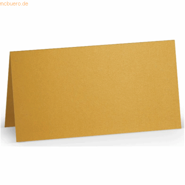 100 x Paperado Tischkarte 10x10cm Gold von Paperado