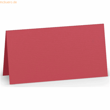100 x Paperado Tischkarte 10x10cm Rot von Paperado