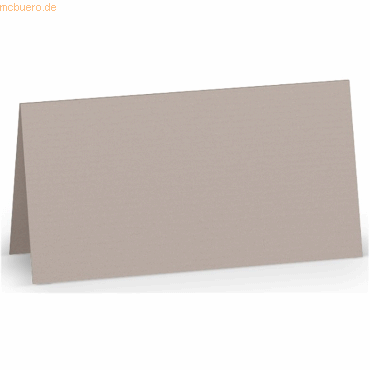 100 x Paperado Tischkarte 10x10cm Taupe von Paperado