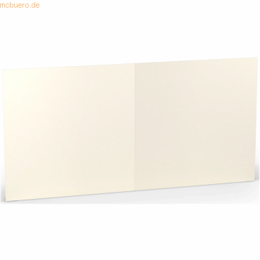 25 x Paperado Doppelkarte 15,7x15,7cm Ivory von Paperado