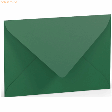 50 x Paperado Briefumschlag C6 Nassklebung Seidenfutter Tannengrün von Paperado