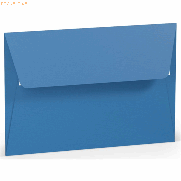 50 x Paperado Briefumschlag Haftklebung B6 Seidenfutter Stahlblau von Paperado