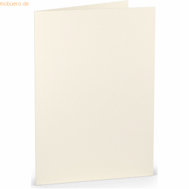 50 x Paperado Doppelkarte A5 hoch Ivory 50 x Paperado Doppelkarte A5 hoch Ivory von Paperado