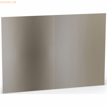 50 x Paperado Doppelkarte A5 hoch taupe metallic 50 x Paperado Doppelkarte A5 hoch taupe metallic von Paperado