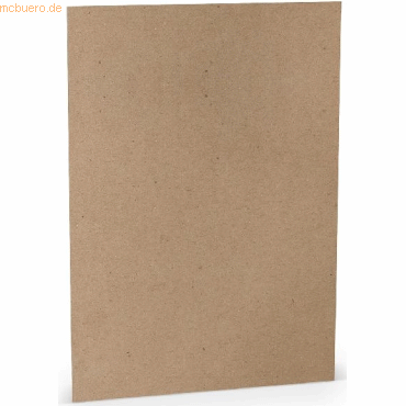 50 x Paperado Karton A3 220 g/qm gerippt Kraft 50 x Paperado Karton A3 220 g/qm gerippt Kraft von Paperado