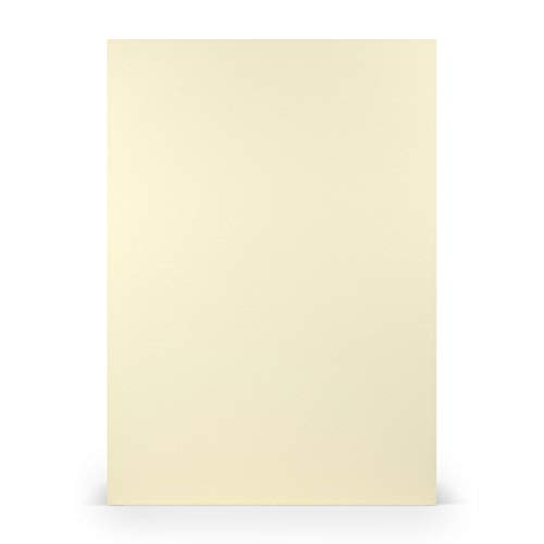 PAPERADO 1000x Briefpapier DIN A4 - Chamois gerippt Beige Creme 100 g/m² - Papierbögen in 29,7 x 21 cm zum Basteln & Drucken von Paperado