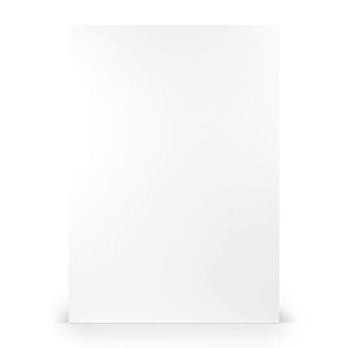 PAPERADO 100x Briefpapier DIN A4 - Weiß gerippt 100 g/m² - Papierbögen in 29,7 x 21 cm zum Basteln & Drucken von PAPERADO