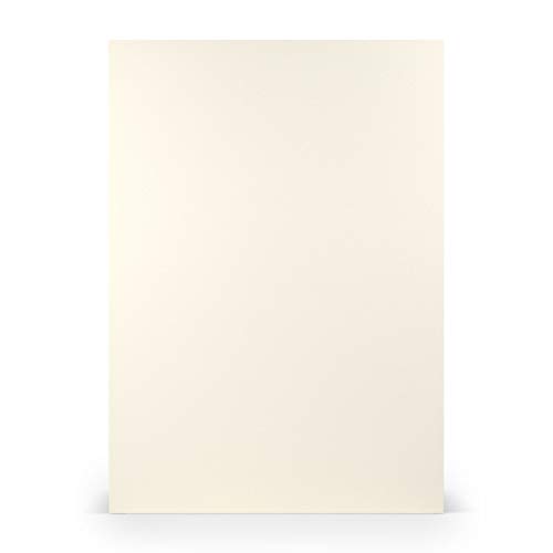 PAPERADO 200x Briefpapier DIN A4 - Ivory gerippt Gelb Creme 100 g/m² - Papierbögen in 29,7 x 21 cm zum Basteln & Drucken von Paperado