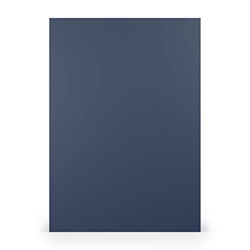 PAPERADO 250x Briefpapier DIN A4 - Jeans gerippt Dunkel-Blau 100 g/m² - Papierbögen in 29,7 x 21 cm zum Basteln & Drucken von Paperado