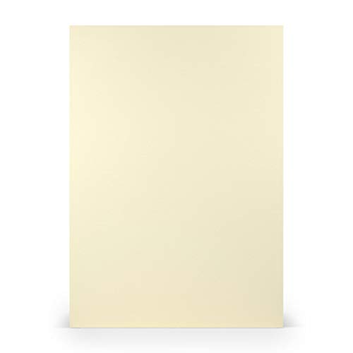 PAPERADO 50x Briefpapier DIN A4 - Chamois gerippt Beige Creme 100 g/m² - Papierbögen in 29,7 x 21 cm zum Basteln & Drucken PAPERADO 50x Briefpapier DIN A4 - Chamois gerippt Beige Creme 100 g/m² - Papierbögen in 29,7 x 21 cm zum Basteln & Drucken von PAPERADO
