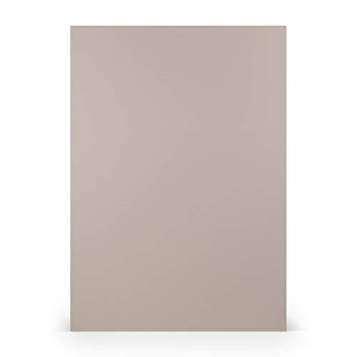 PAPERADO 50x Briefpapier DIN A4 - Taupe gerippt Grau Hellbraun Schlamm 100 g/m² - Papierbögen in 29,7 x 21 cm zum Basteln & Drucken PAPERADO 50x Briefpapier DIN A4 - Taupe gerippt Grau Hellbraun Schlamm 100 g/m² - Papierbögen in 29,7 x 21 cm zum Basteln & Drucken von PAPERADO