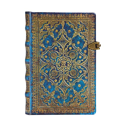 Equinoxe Azurblau - Notizbuch Mini Liniert - Paperblanks, Mini (140 x 95 mm) von Paperblanks