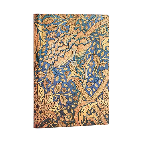 Paperblanks 12 Monate Softcover Flexis-Kalender 2024 Morris Windstoß | Horizontal | Midi (125 × 175 mm) von Paperblanks
