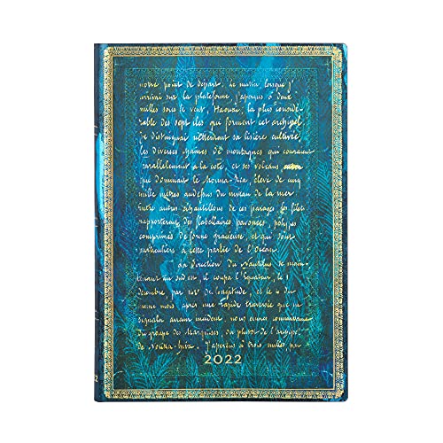 Paperblanks 12 Monate Softcover Flexis Tagebücher 2022 Verne, Zwanzigtausend Leguas | Landschaft | Midi (125 × 175 mm) von Paperblanks