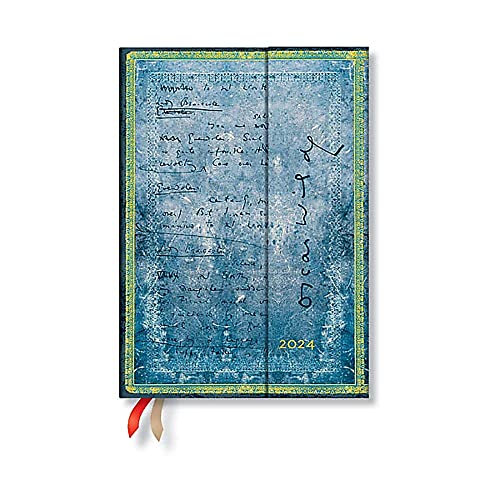 Paperblanks 12-Monatskalender 2024 Wilde, The Importance of Being Earnest | Tagesüberblick | Midi (130 × 180 mm) von Paperblanks