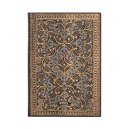 Paperblanks 12-Monatskalender Softcover Flexi 2025, Restauration, Midi, Horizontal, Elastikband-Verschluss von Paperblanks