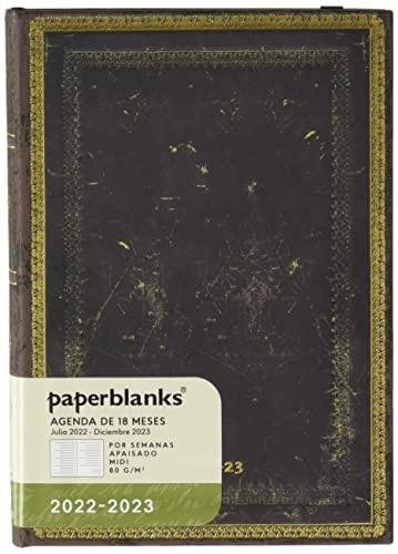 Paperblanks 18 Monate 2022-2023 Arabica | Landschaft | Midi (130 × 180 mm) von Paperblanks